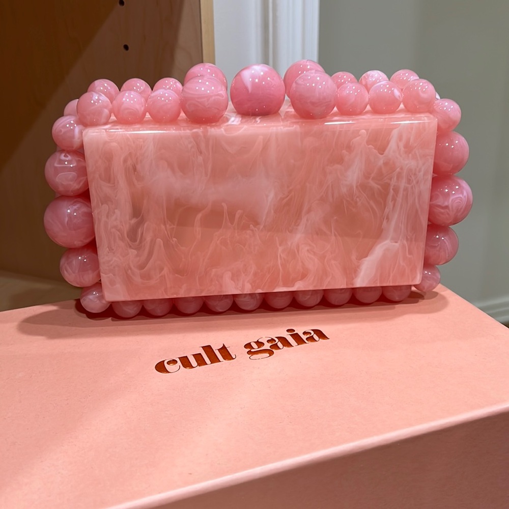 Cult Gaia EOS Box Clutch Pink